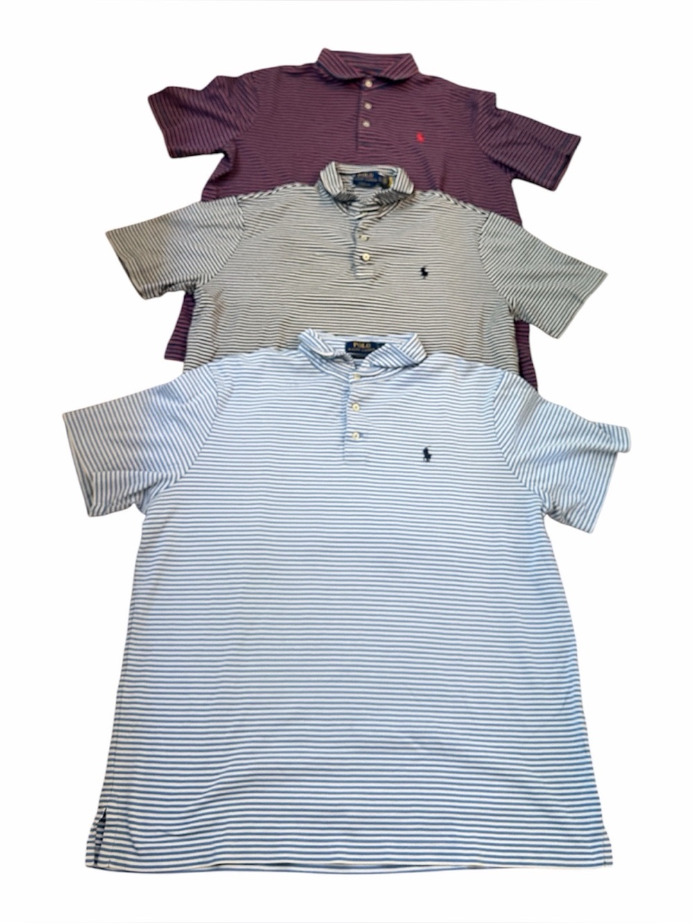 Polo Ralph Lauren Striped Shirt Bundle of Three Size L
